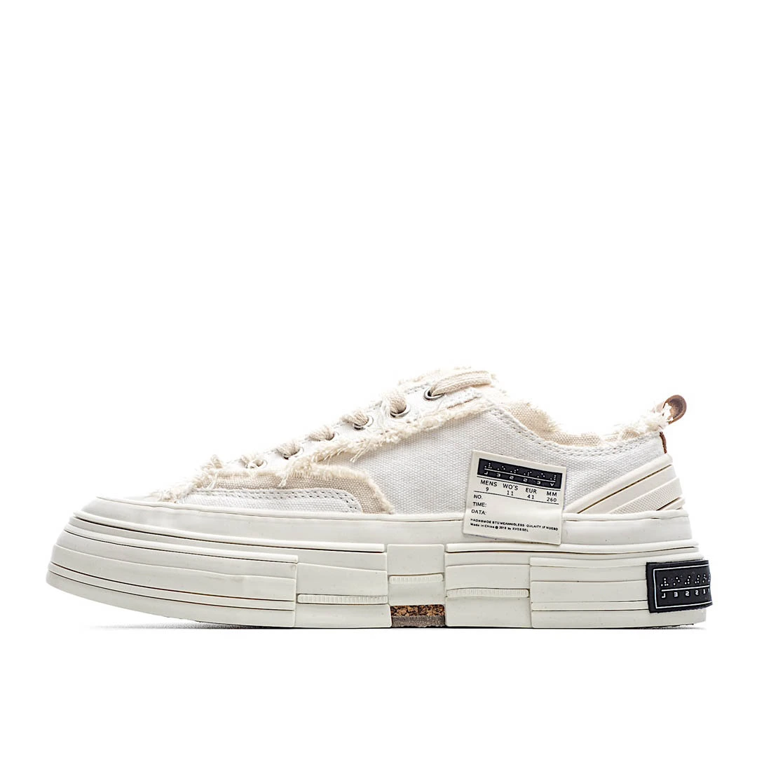 x VESSEL GOP Low canvas vulcanized sneakers
