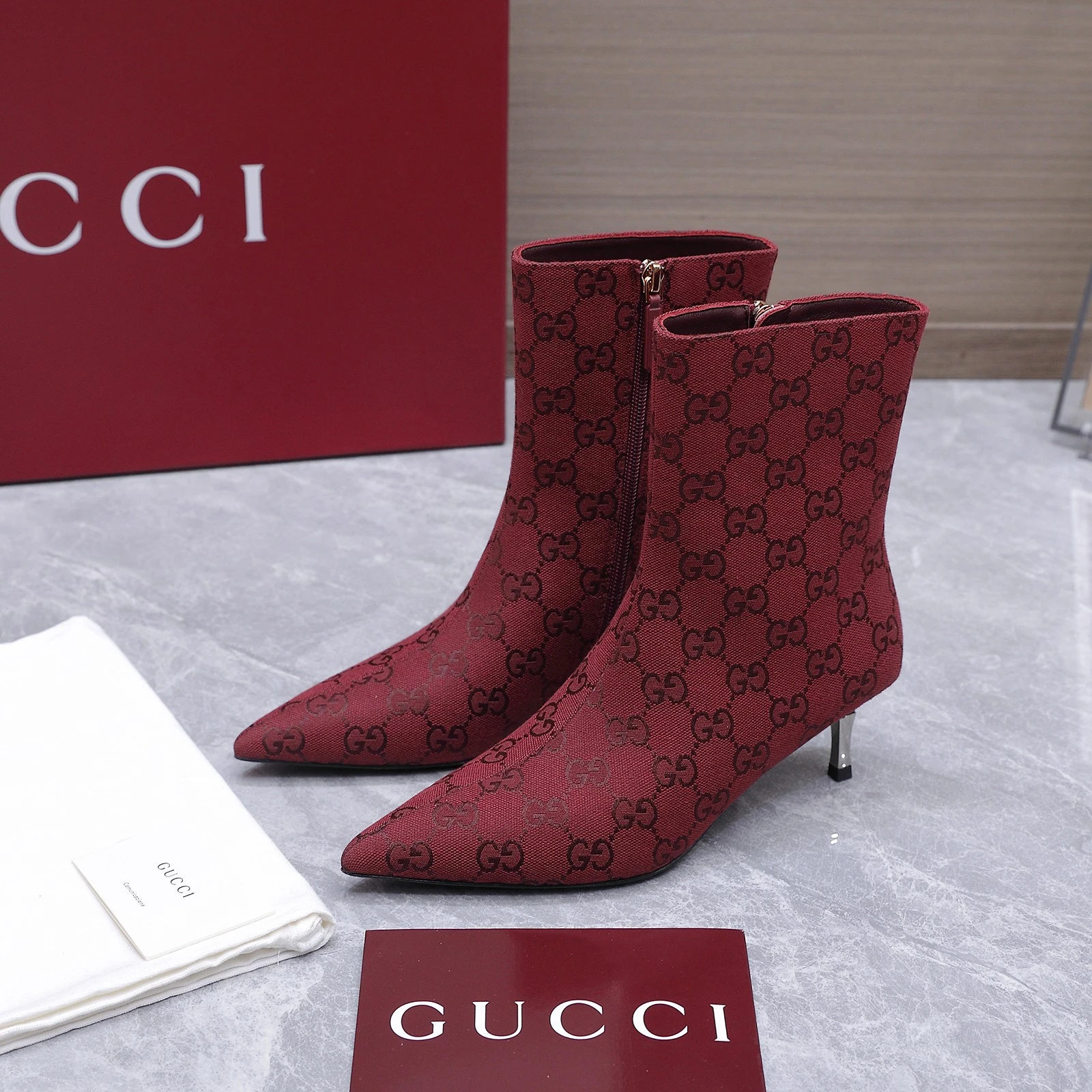 Gucci 2026 AW Horsebit Steel Plated Iron Heel Short Boots