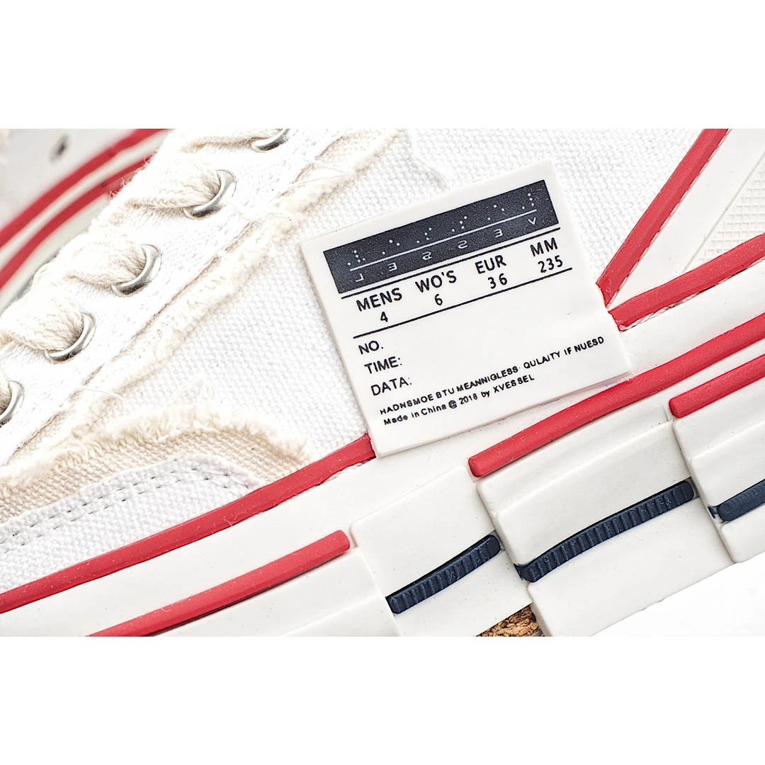 x VESSEL GOP Low canvas vulcanized sneakers