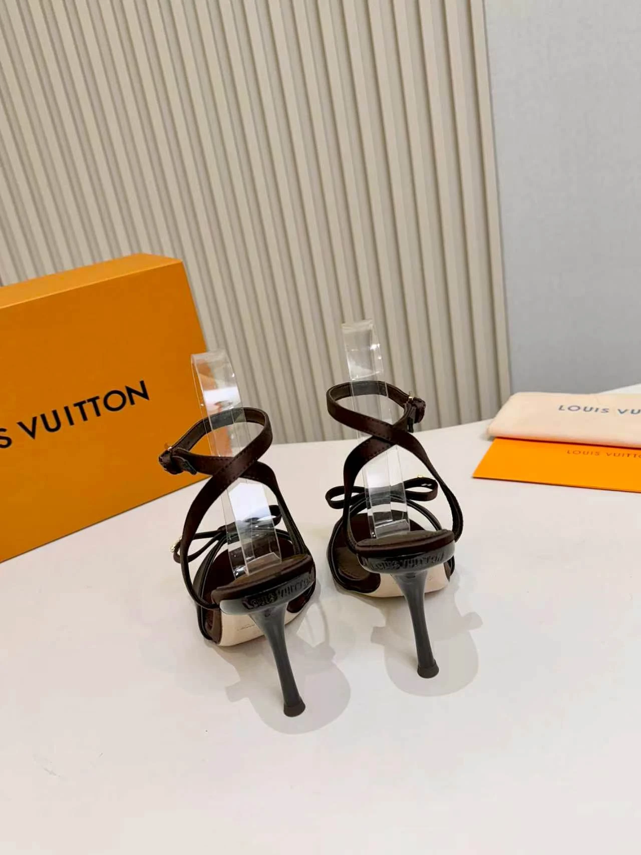 LV Bow Stiletto Sandals