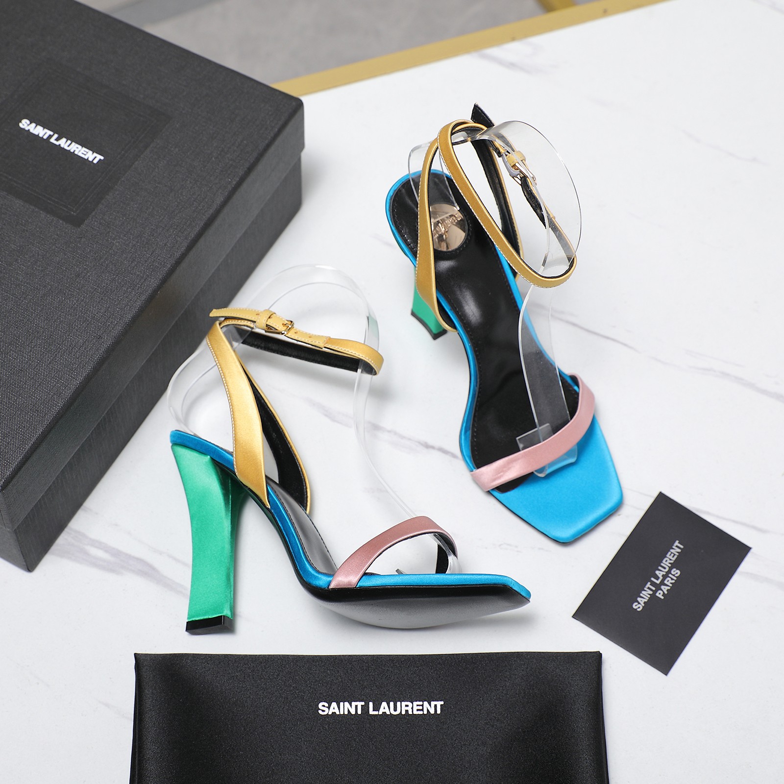 YSL Single-strap high-heeled sandals