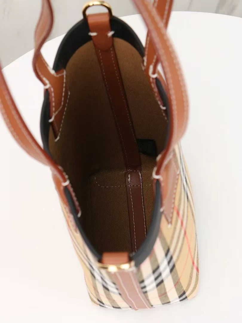 Burberry Cabbage Check Bucket Bag