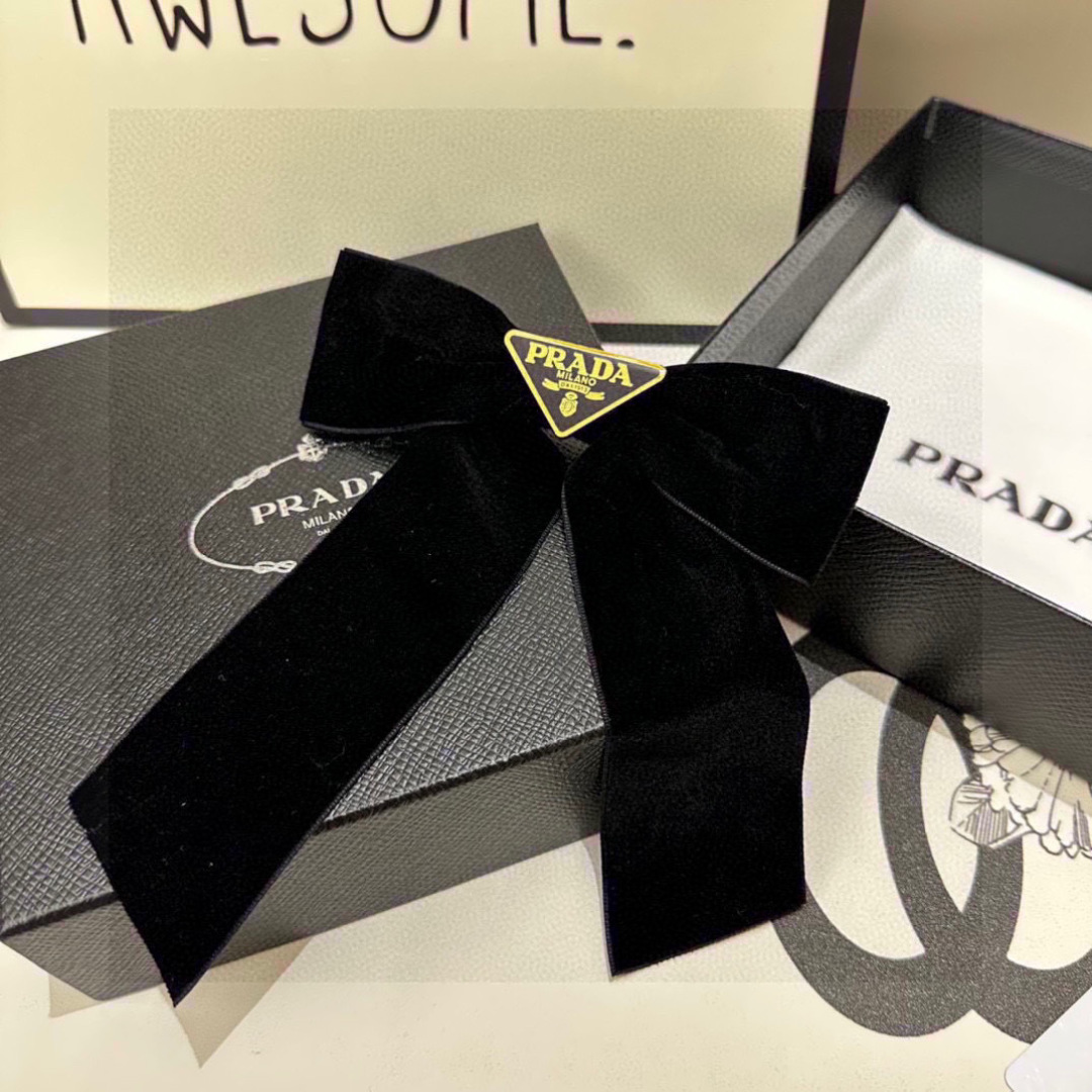Prada hair Barrettes/ hair clip/ hairpin