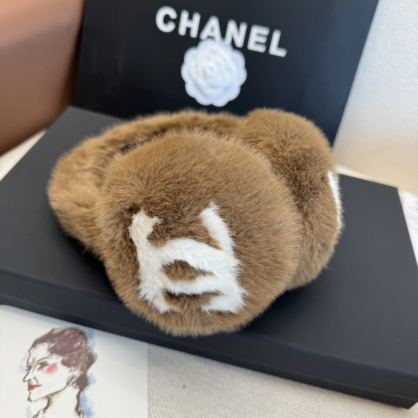 Chanel Ski Earmuffs and Scarf Set