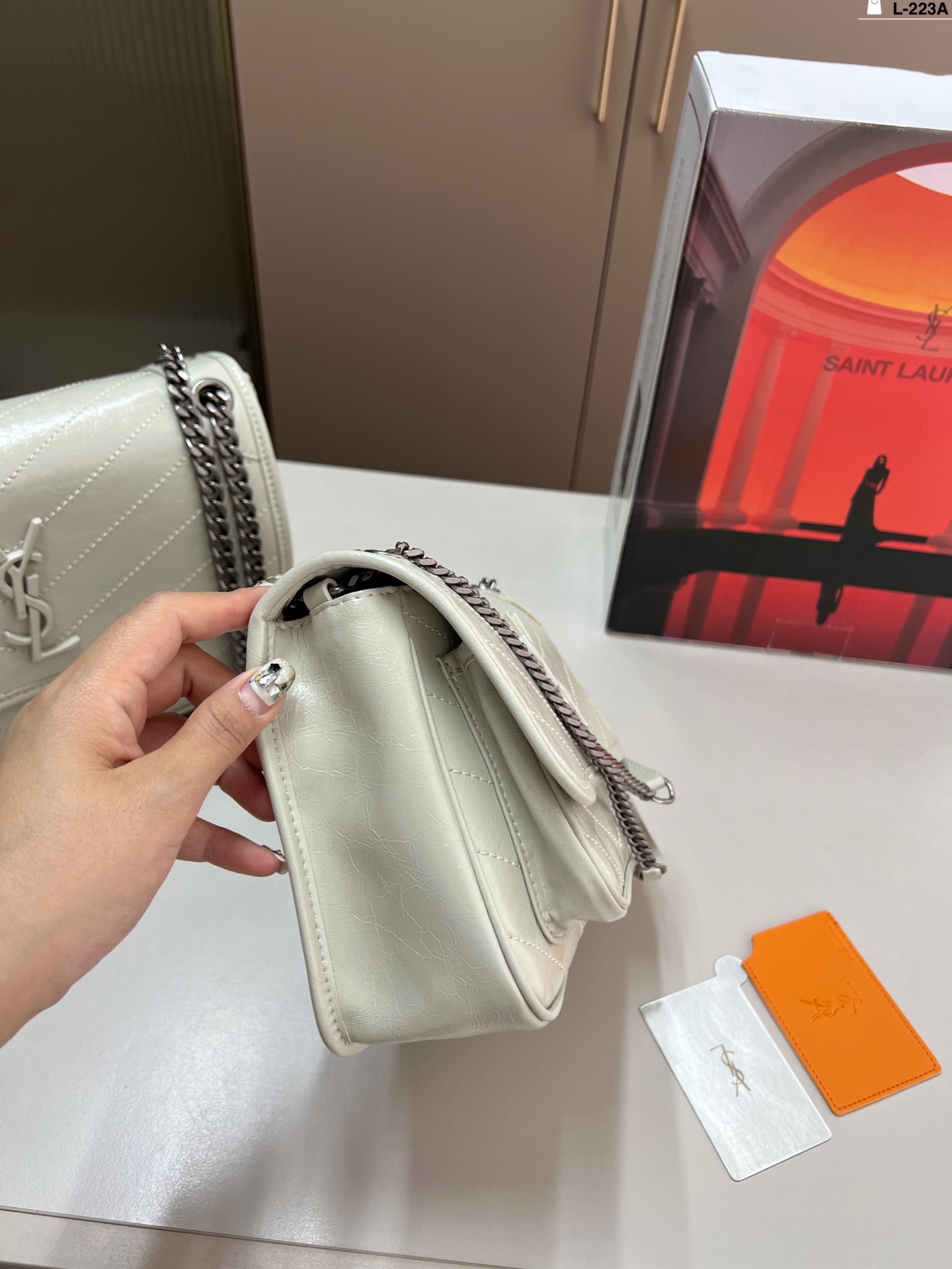YSL Niki Shoulder Bag Paired With A Mirror