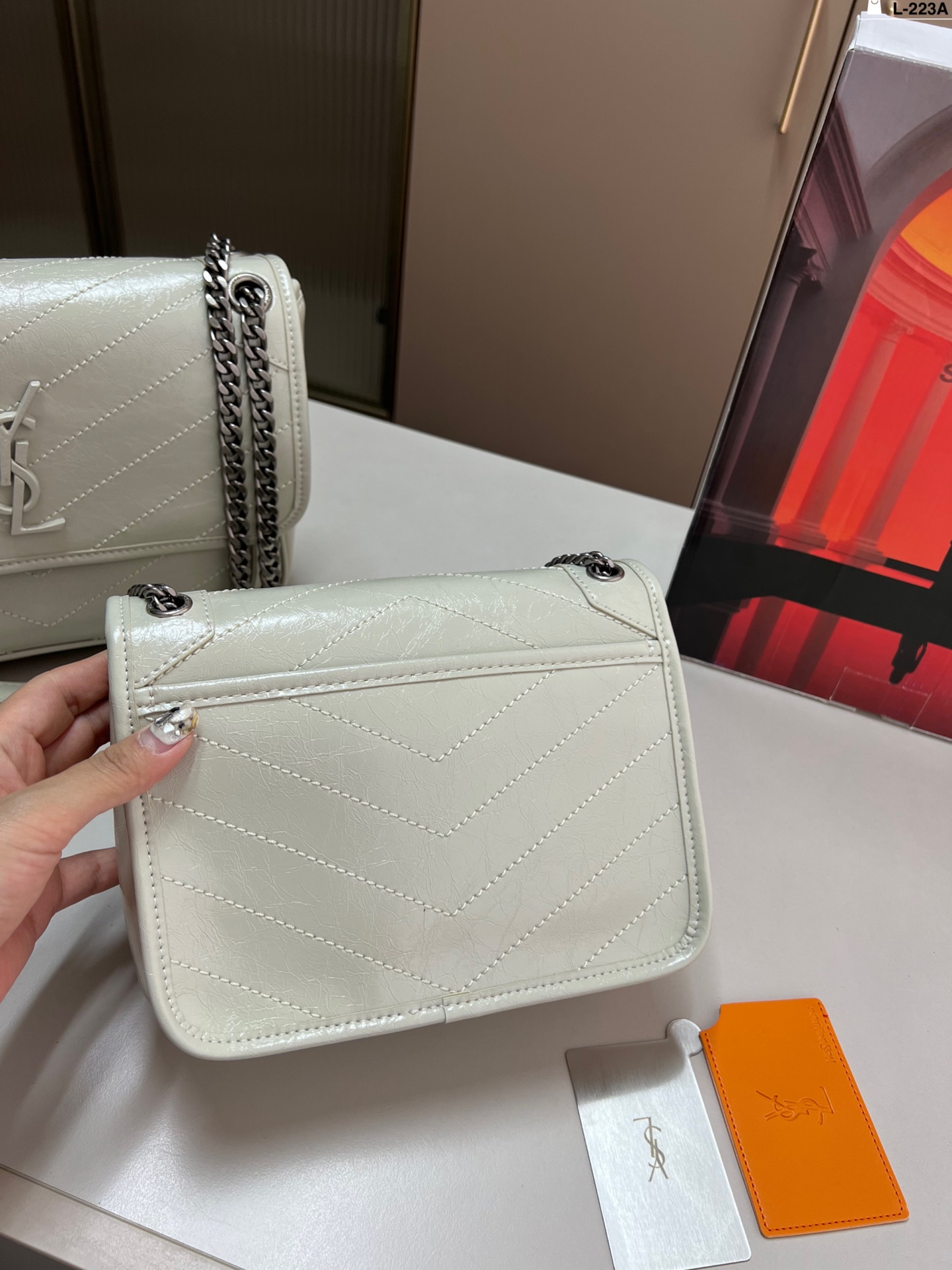 YSL Niki Shoulder Bag Paired With A Mirror