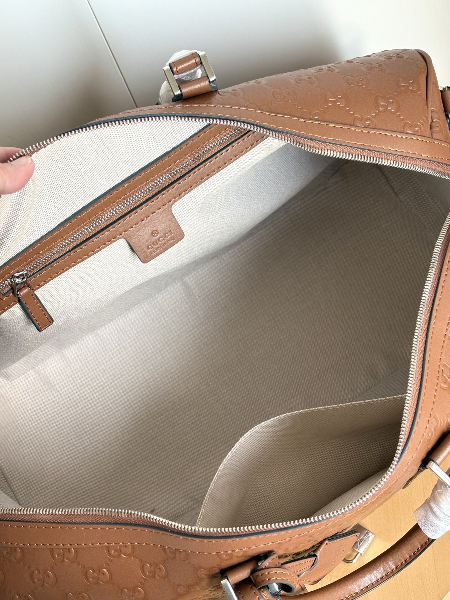 Gucci Embossing Luggage Bag