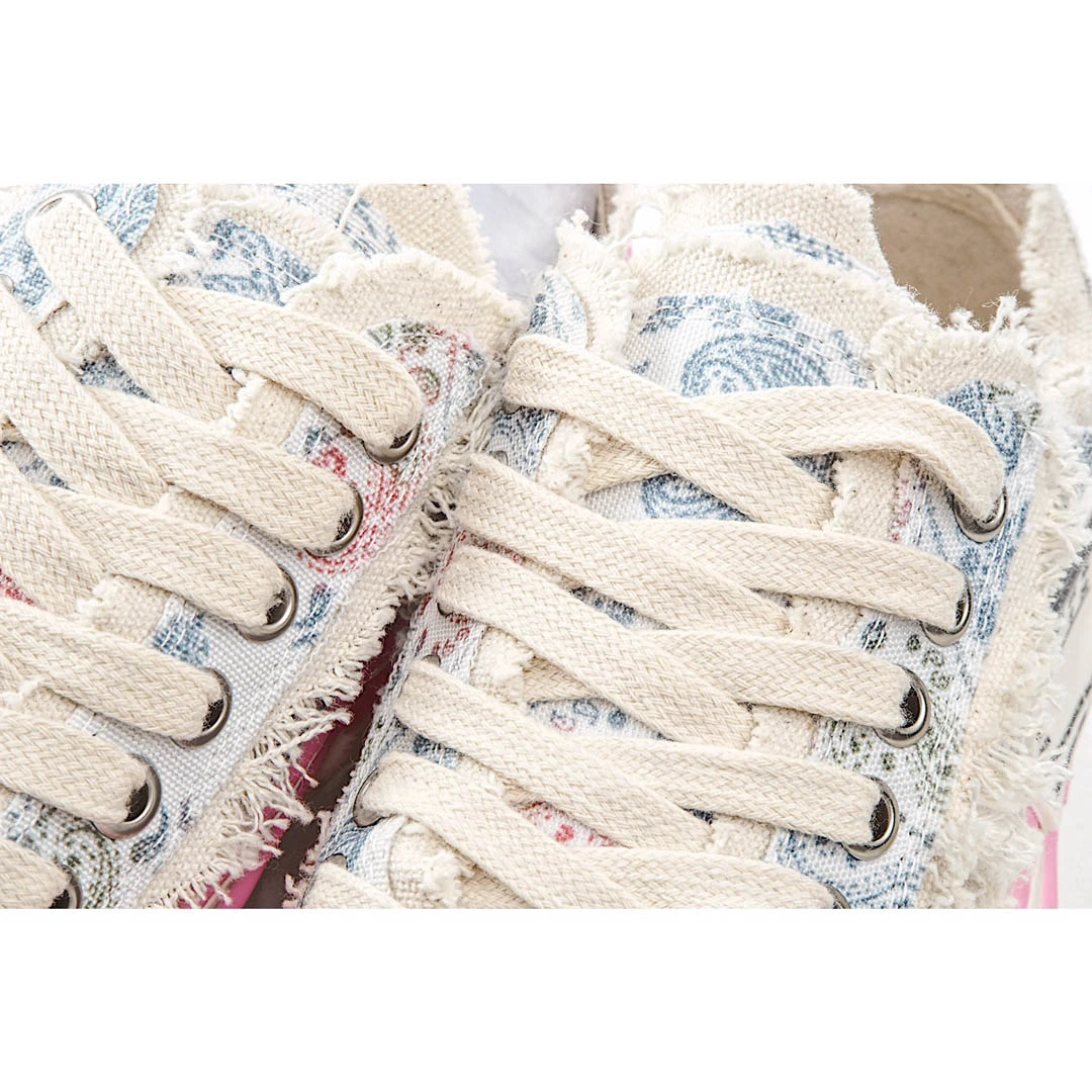 x VESSEL GOP Low canvas vulcanized sneakers