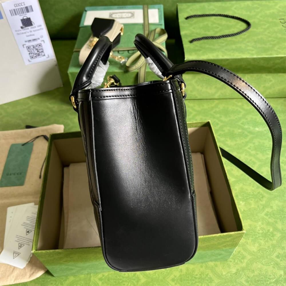 GG matelassé mini top handle bag