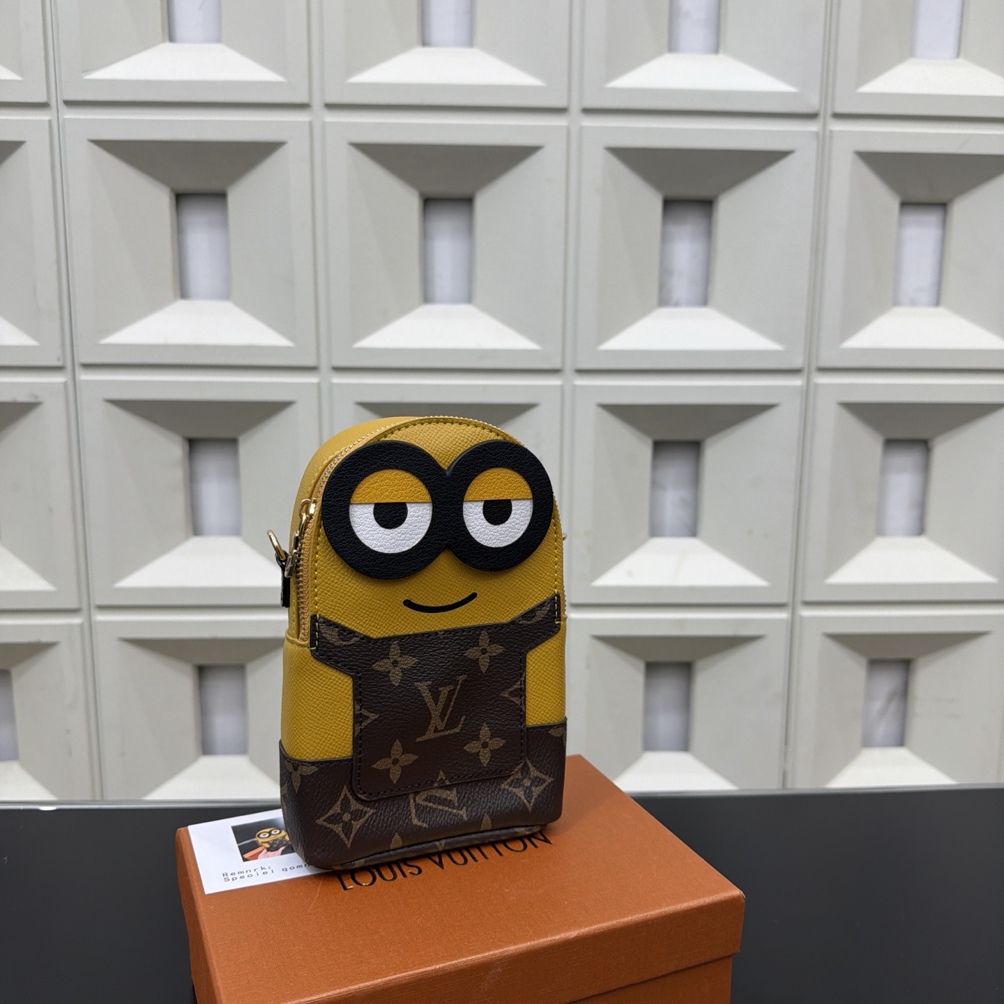 LV Minions Pendant Wallet Key Bag Earphone Bag