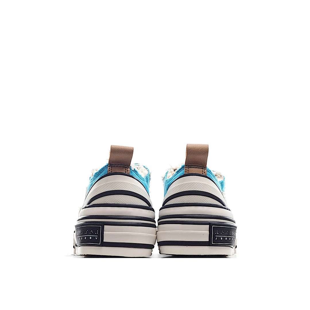 x VESSEL GOP Low canvas vulcanized sneakers
