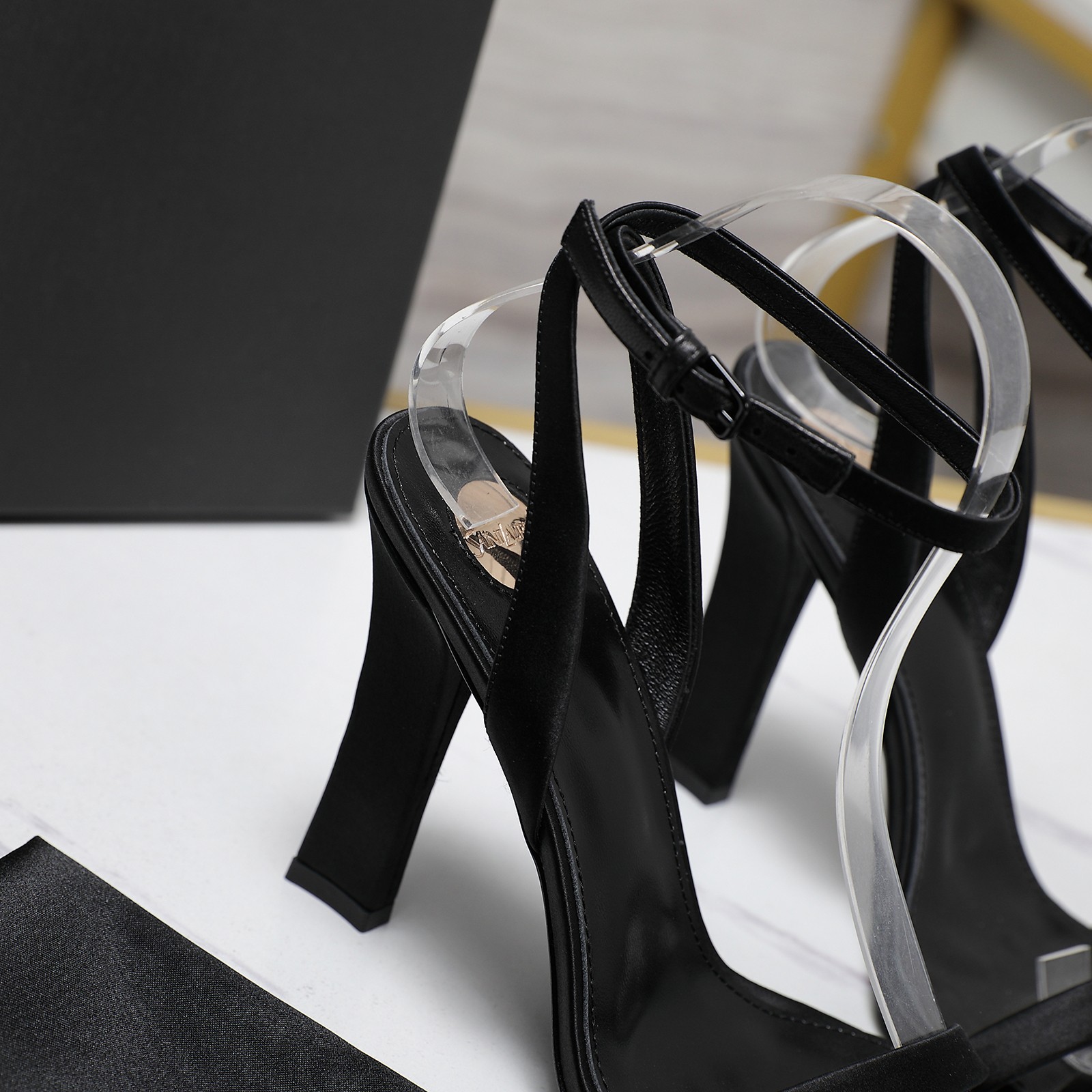 YSL Single-strap high-heeled sandals