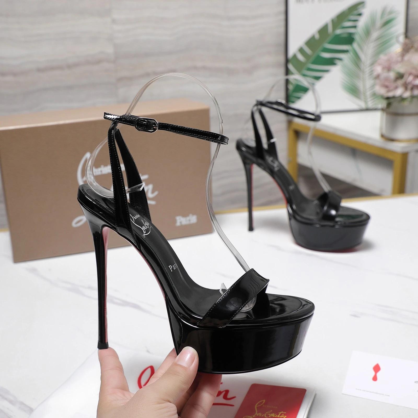Christian Loubottin Water Platform High Heels
