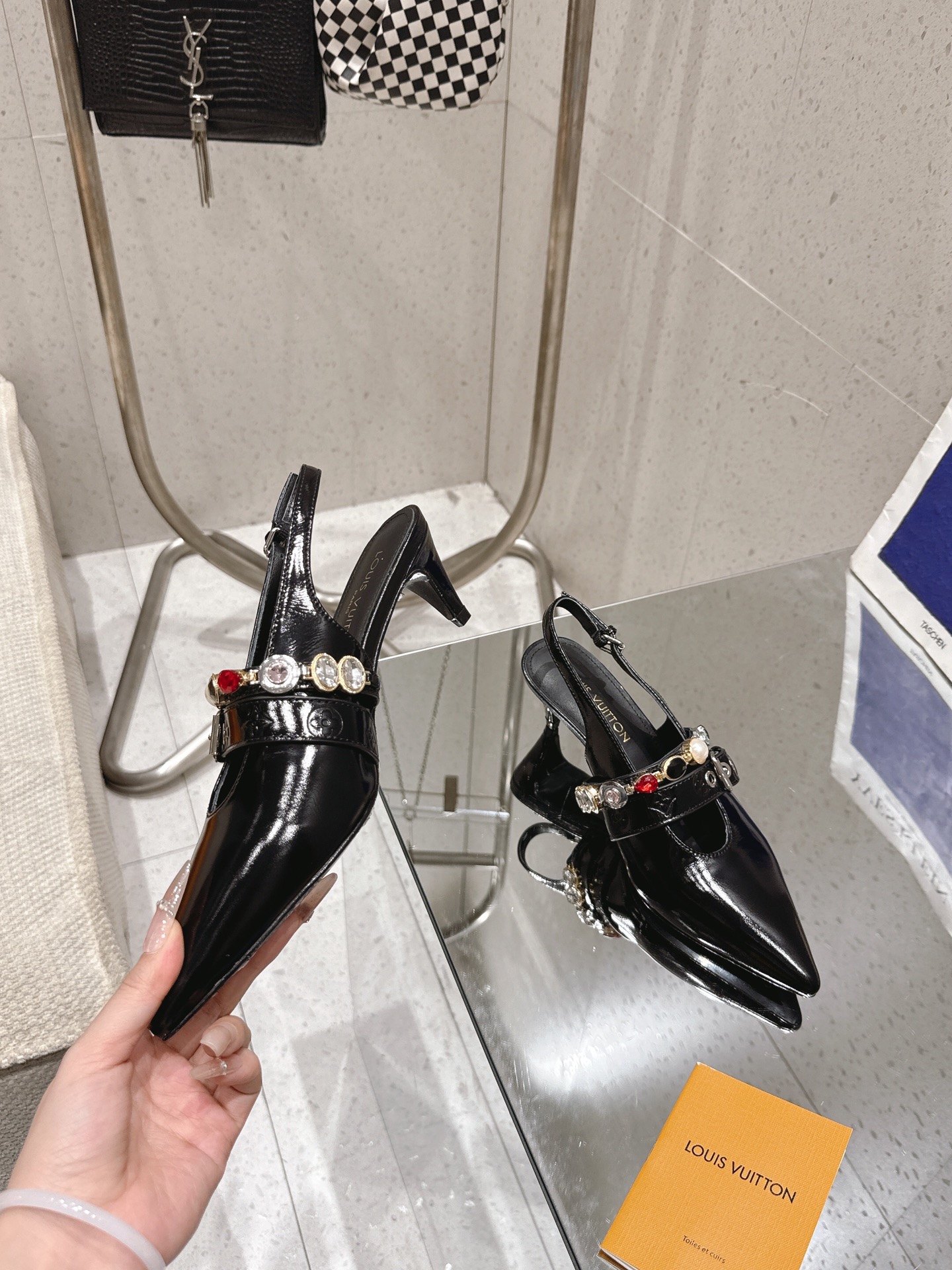 LV Vibe open-back high heels