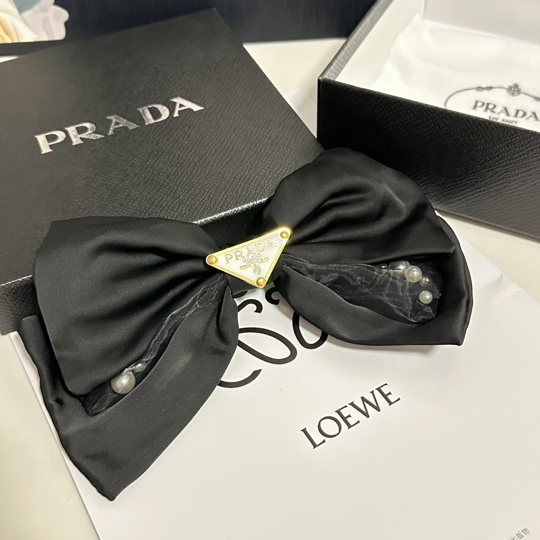Prada hair Barrettes/ hair clip/ hairpin