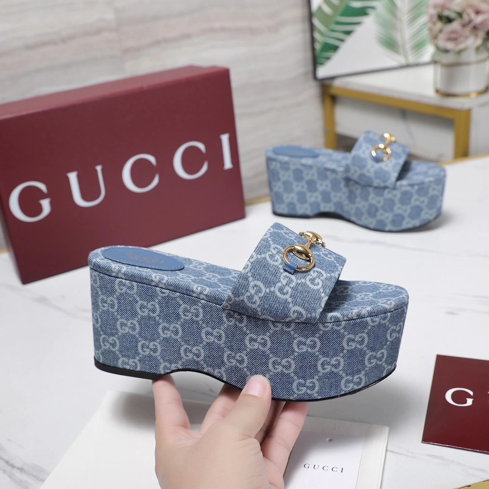 Gucci Slope Water Table Slippers