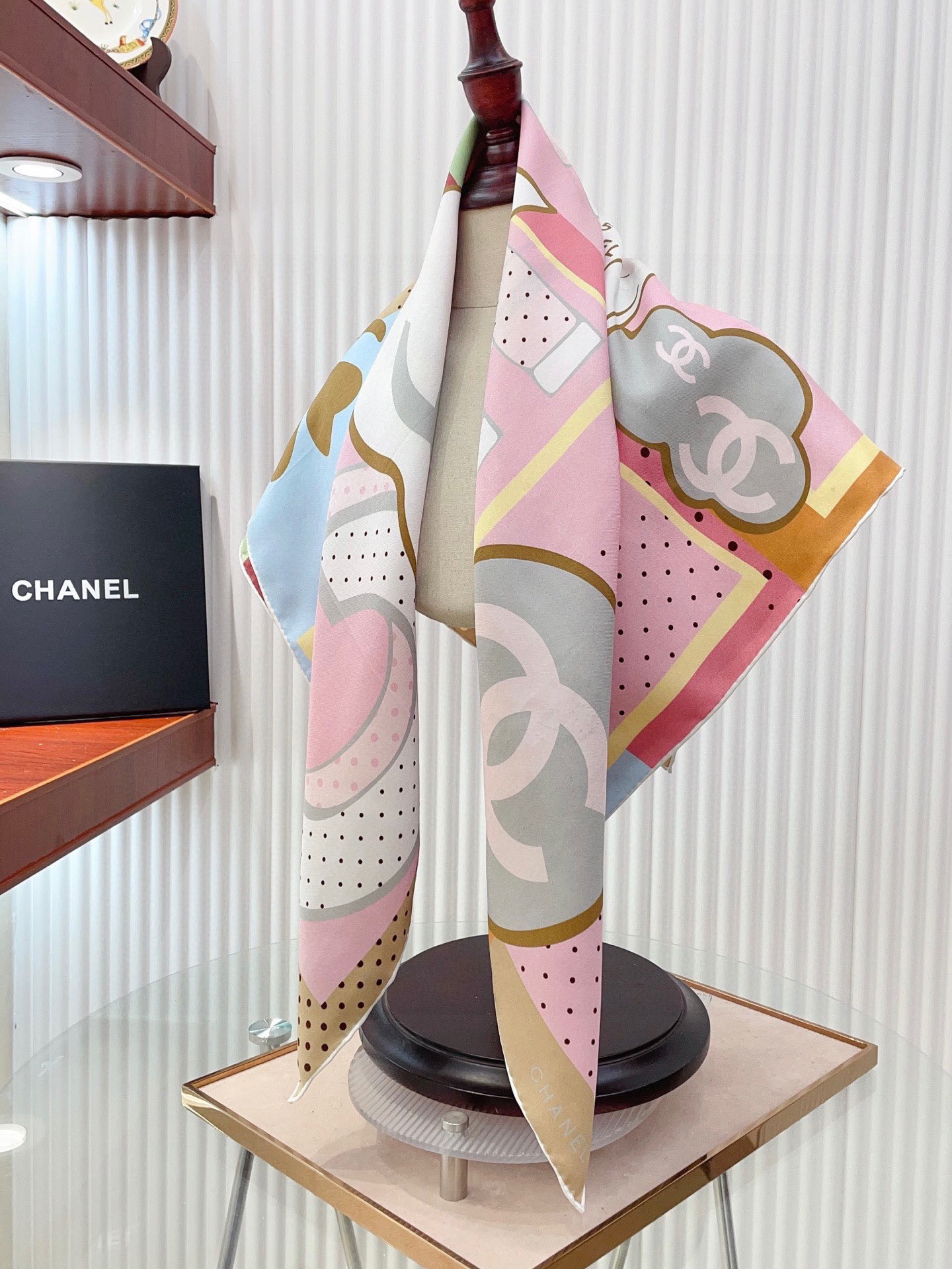 Chanel 100% Silk Scarf