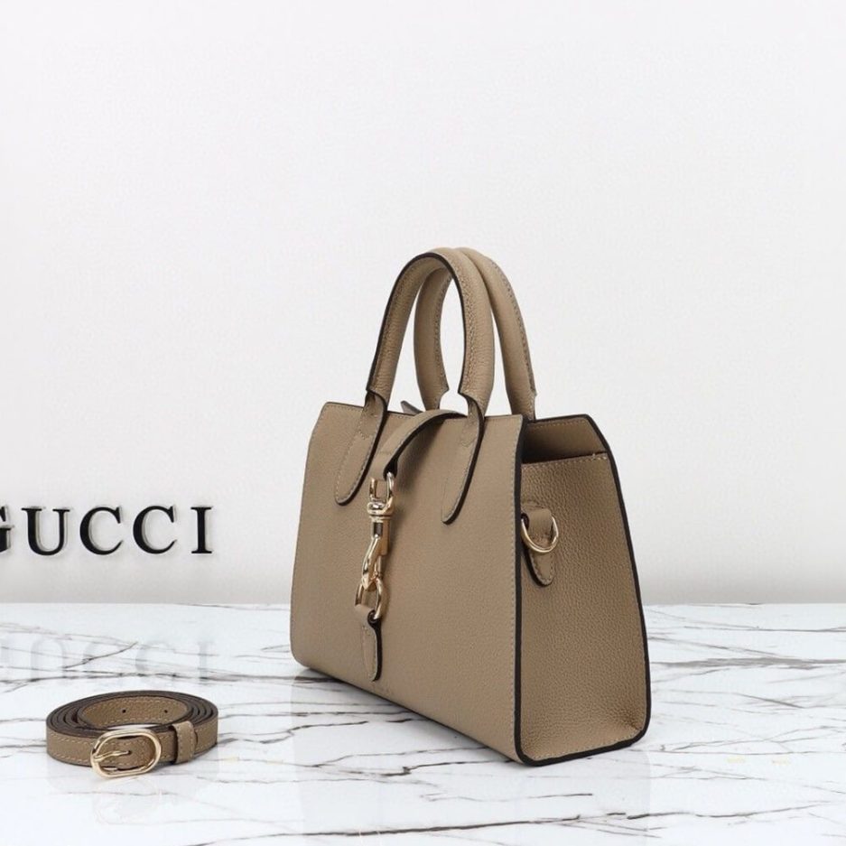 GUCCI SMALL TOTE BAG WITH HOOK CLOSURE