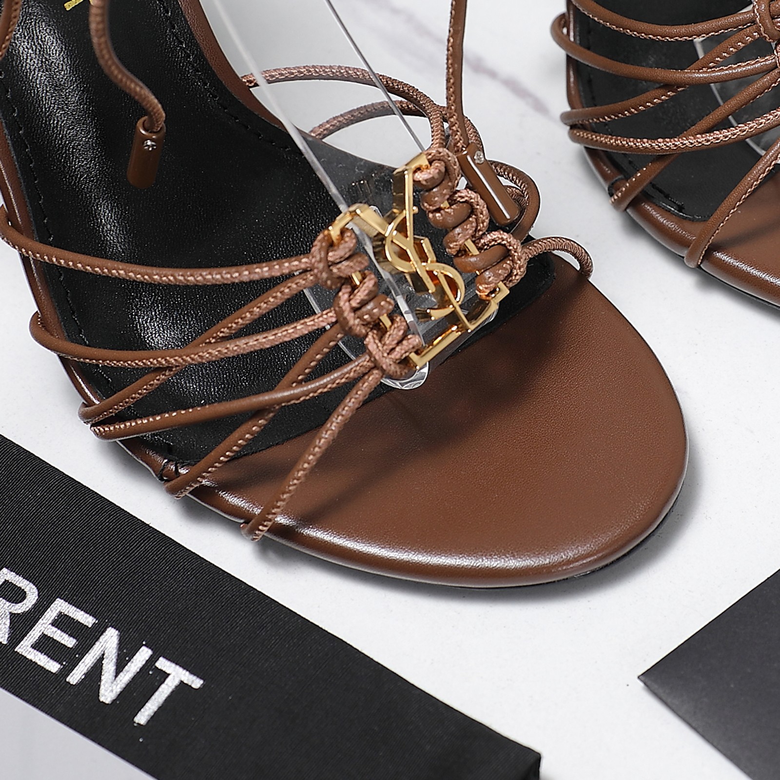 YSL high-heeled strappy sandals