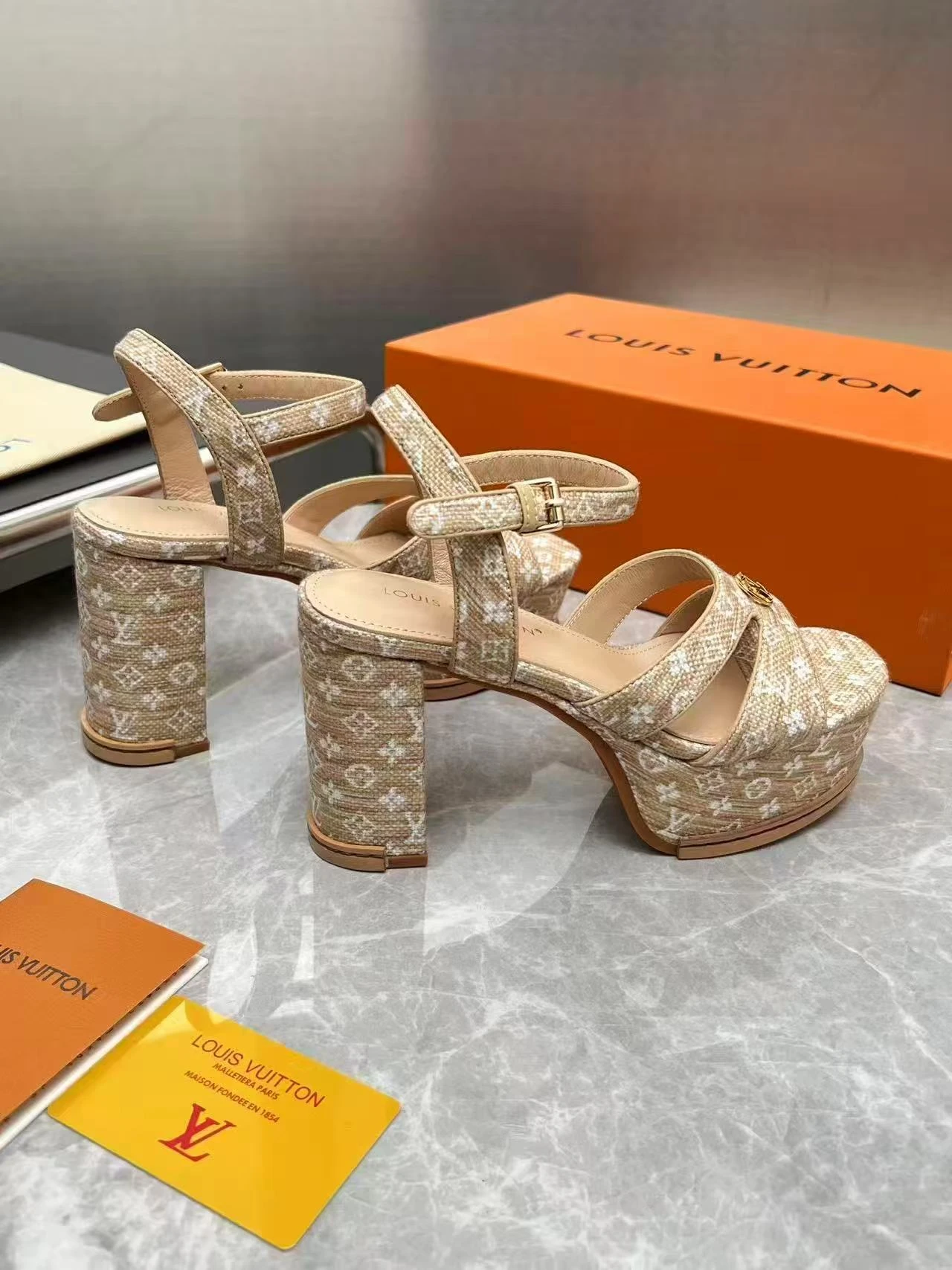 LV Platform Sandals