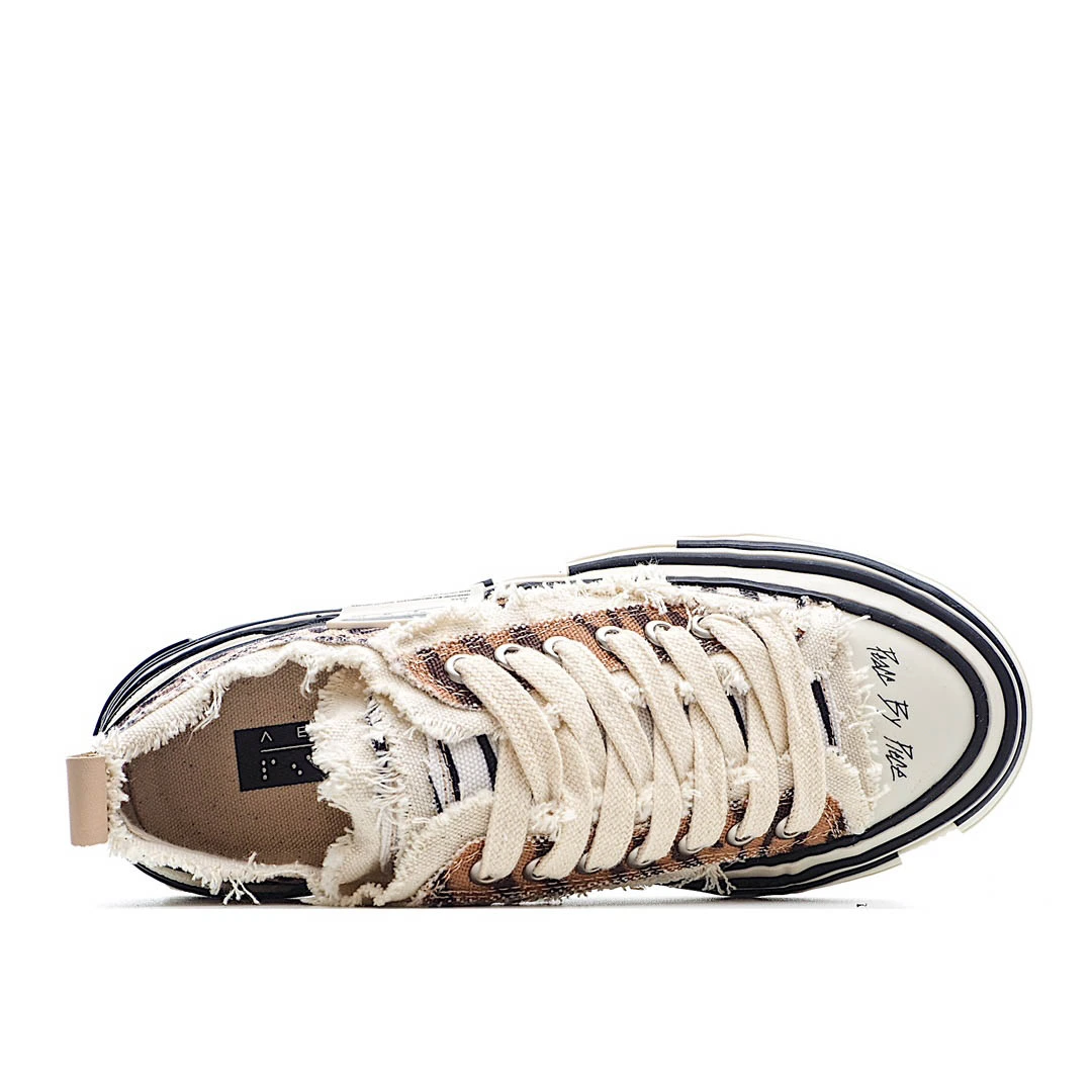 x VESSEL GOP Low canvas vulcanized sneakers