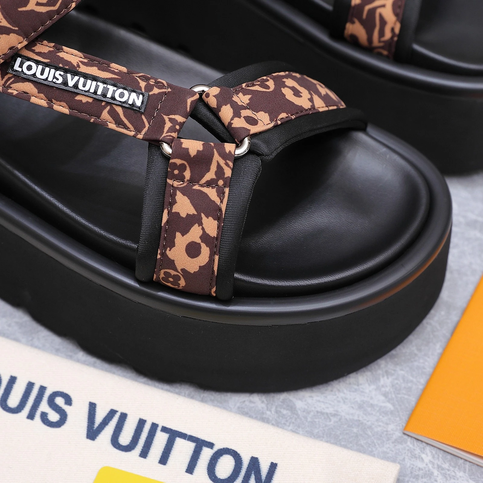 2026 Louis Vuitton × BIRKENSTOCK Collaboration Boston Beach Sandals