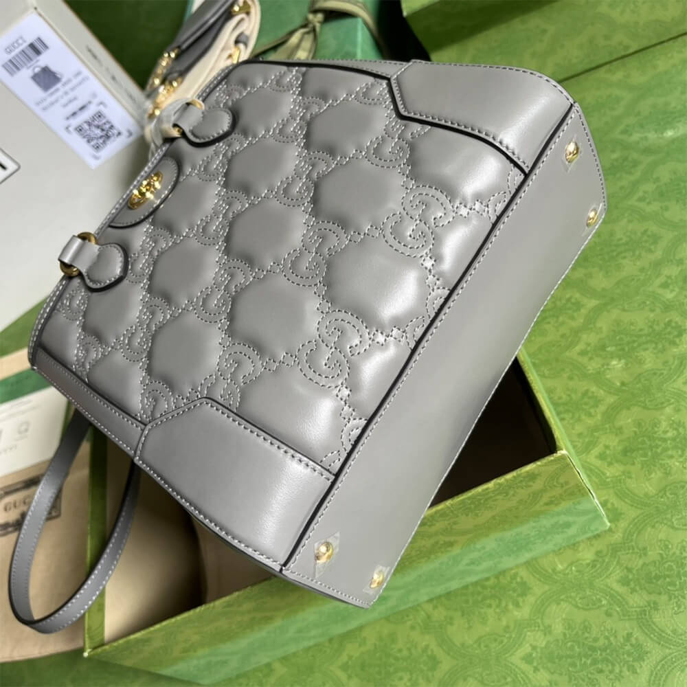 GG matelass&eacute; mini top handle bag