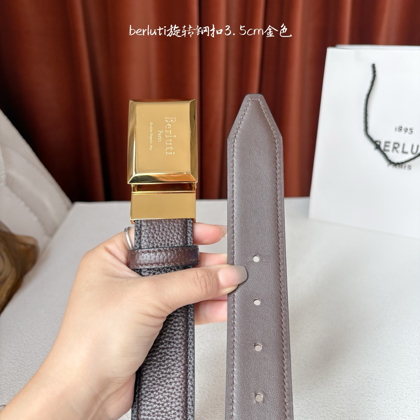 Berluti Belt for Men Width 35mm
