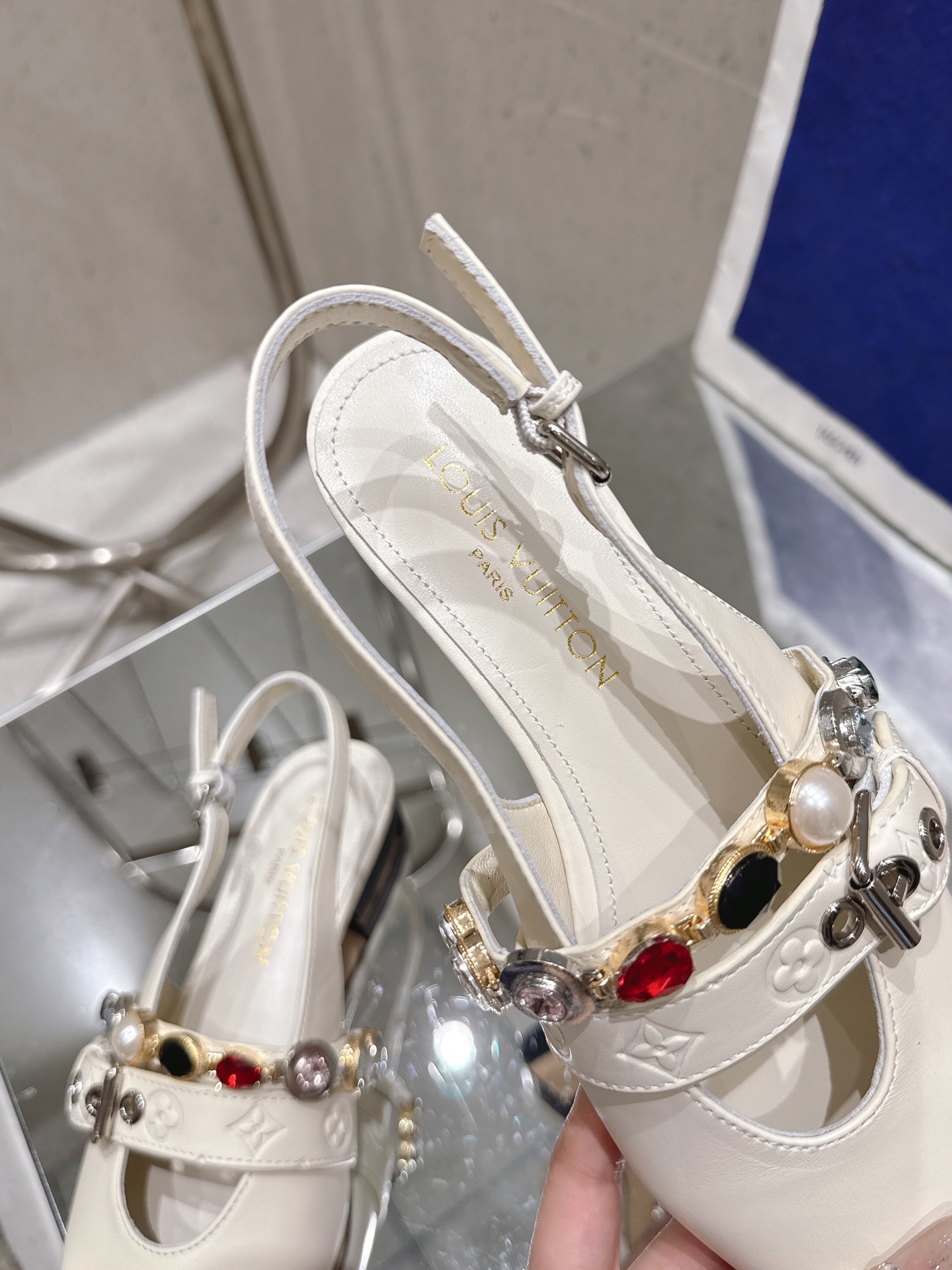 LV Vibe open-back Flat heels