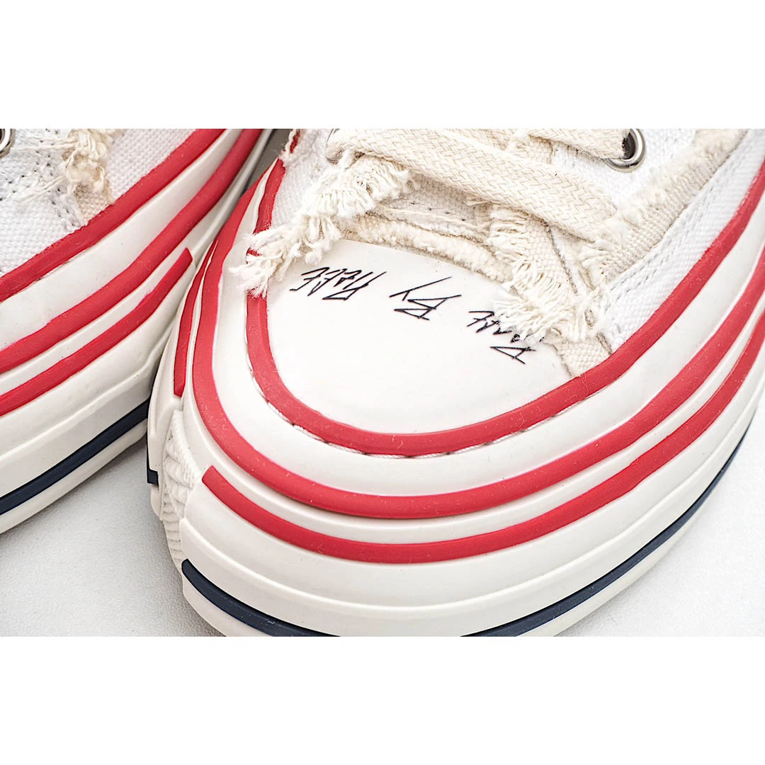 x VESSEL GOP Low canvas vulcanized sneakers