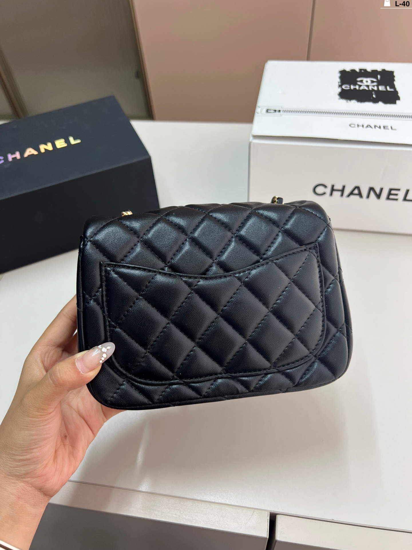 Chanel Classic Flap Bag with Gold Ball