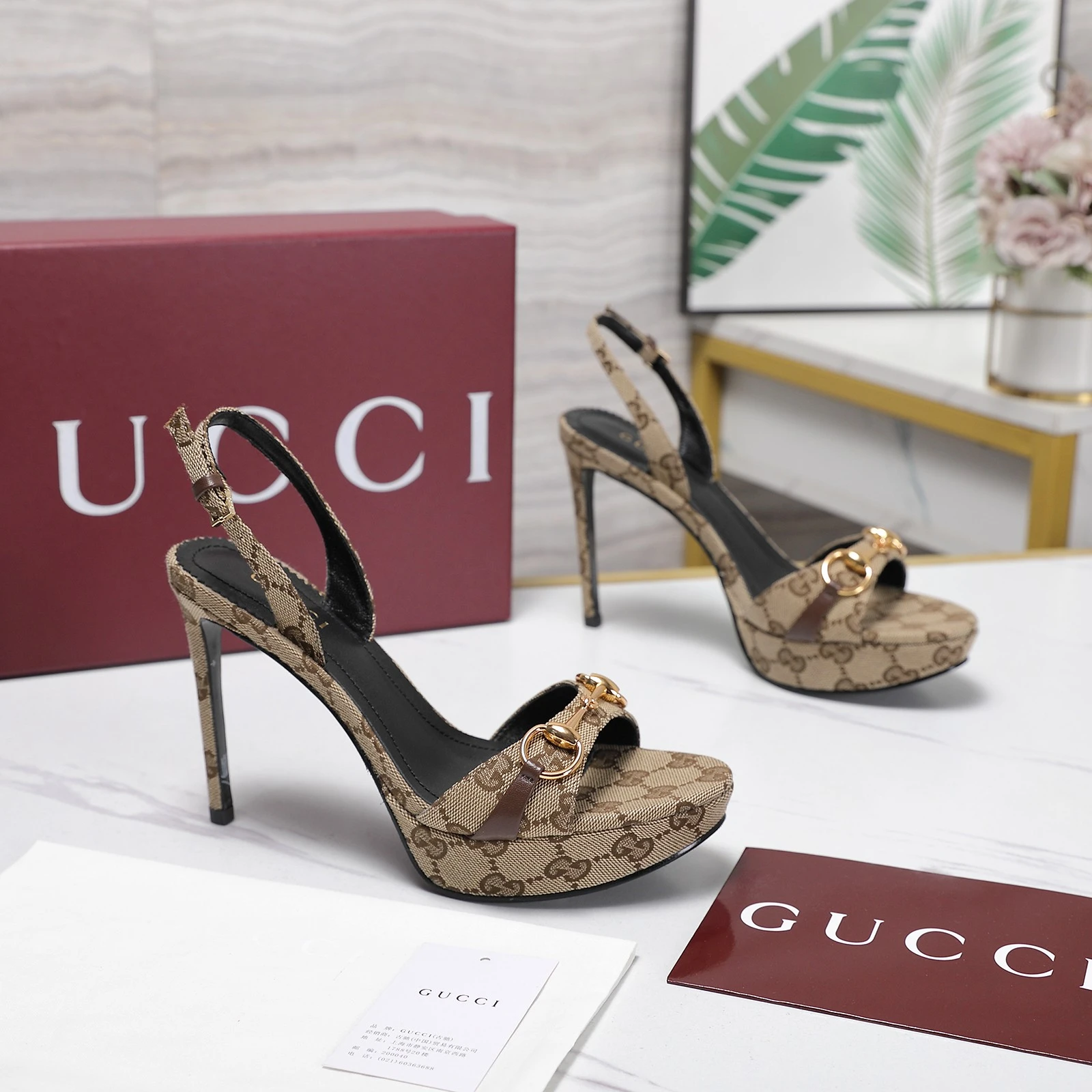 Gucci New High Heeled Sandal