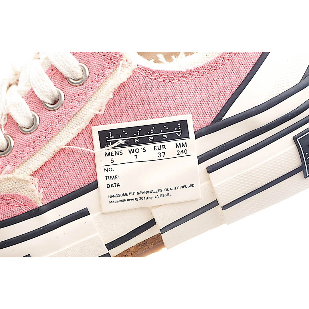 x VESSEL GOP Low canvas vulcanized sneakers