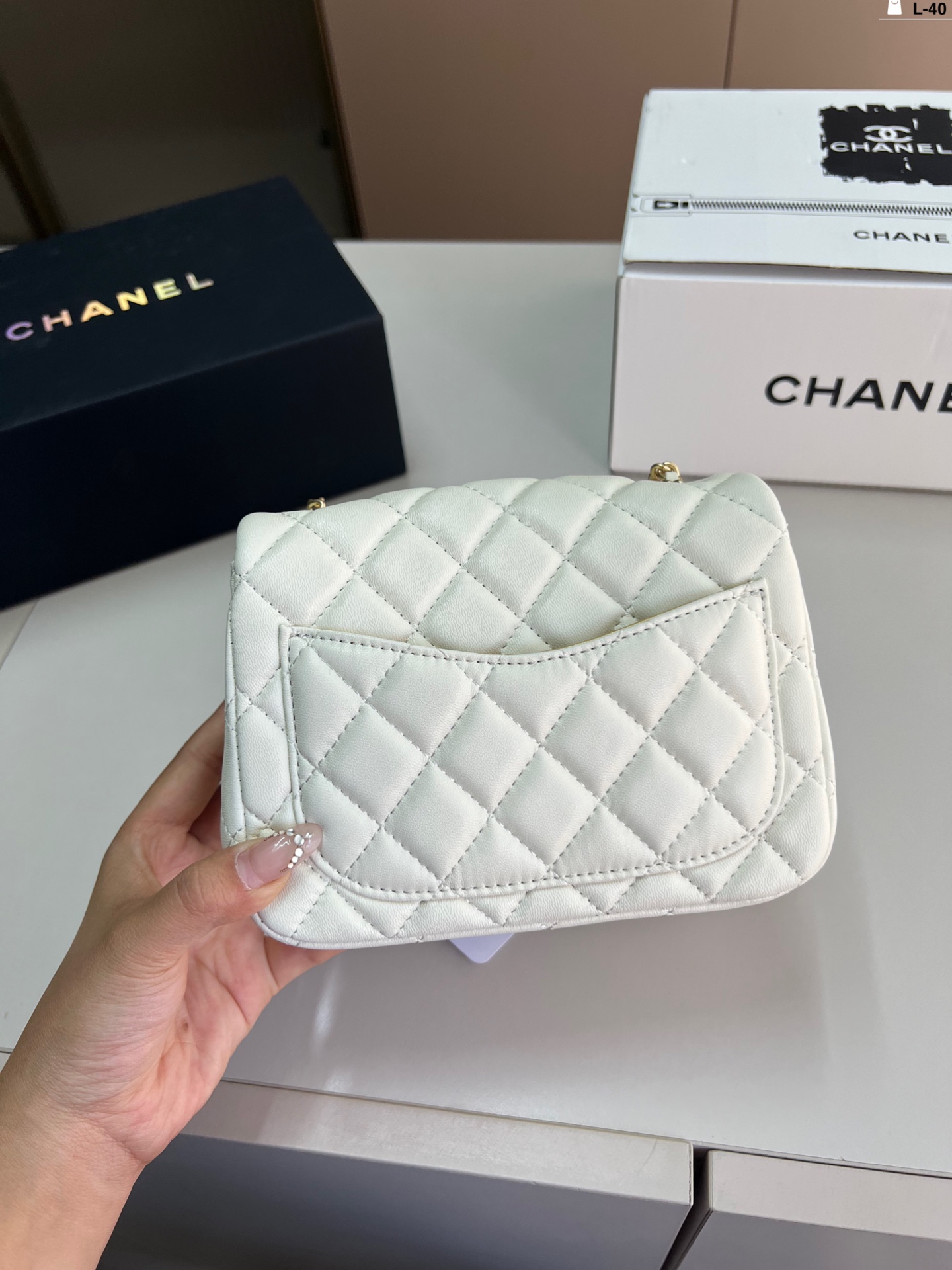 Chanel Classic Flap Bag with Gold Ball