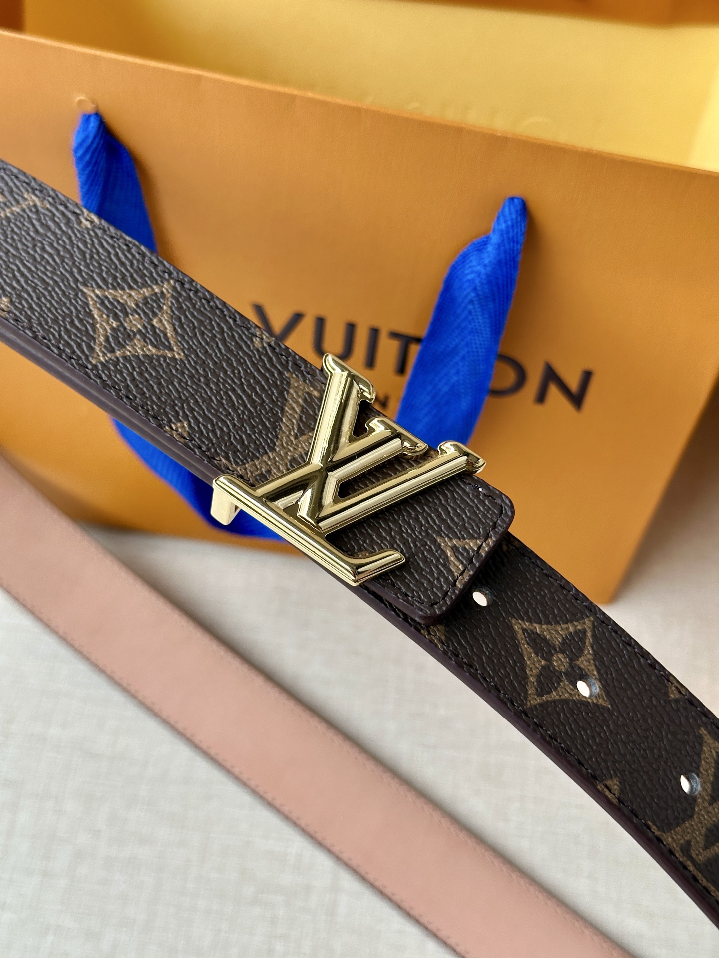 LV Initiales Leather Belts