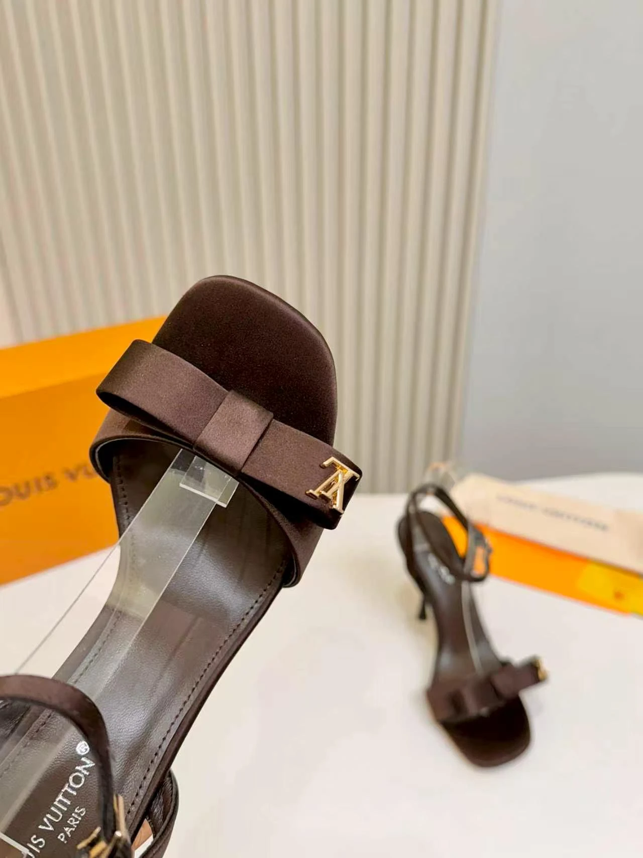 LV Bow Stiletto Sandals