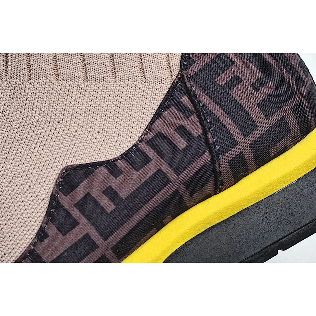 Fendi Knitted Stretch Martin Boots