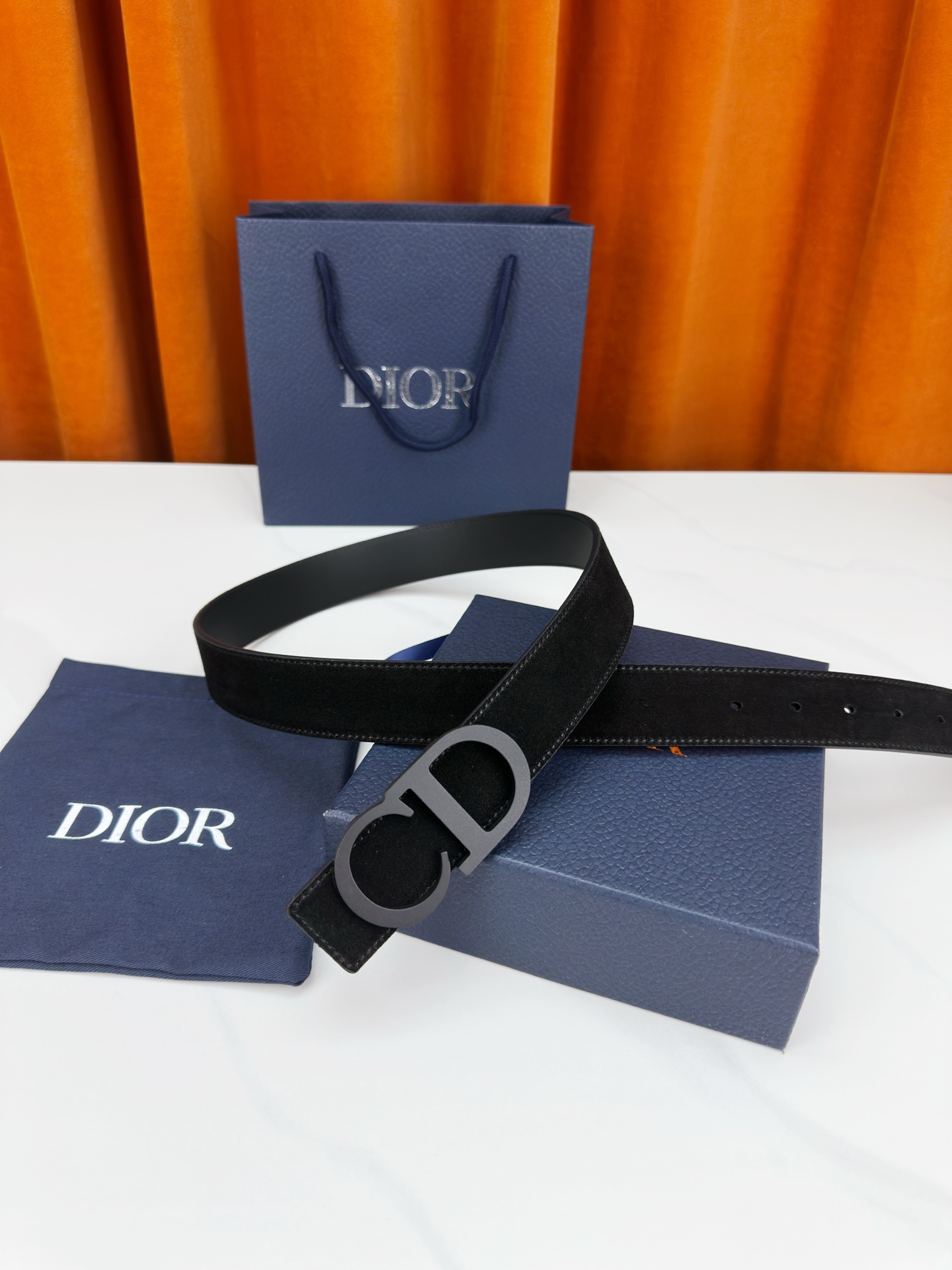 DIOR BELT FOR MEN WIDE 35MM
