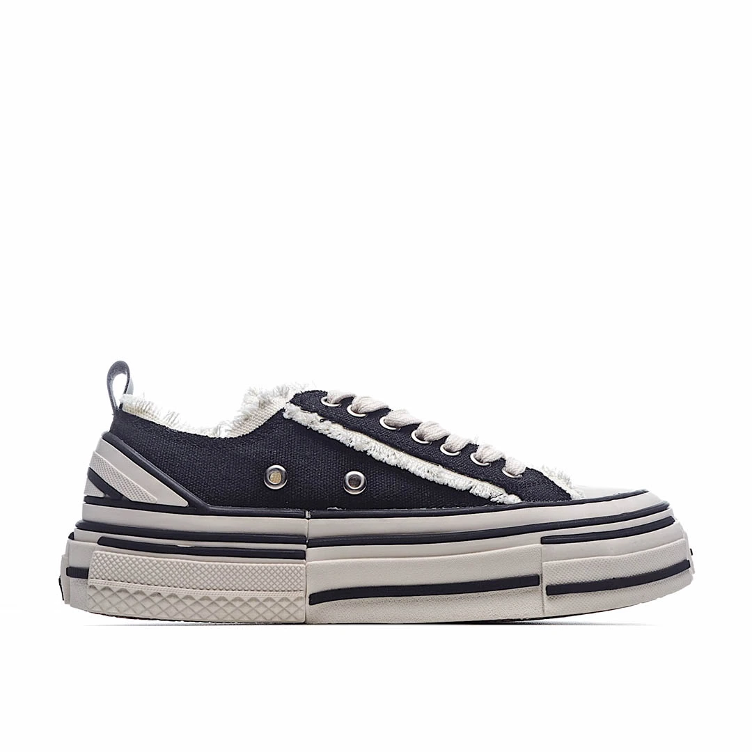 x VESSEL GOP Low canvas vulcanized sneakers