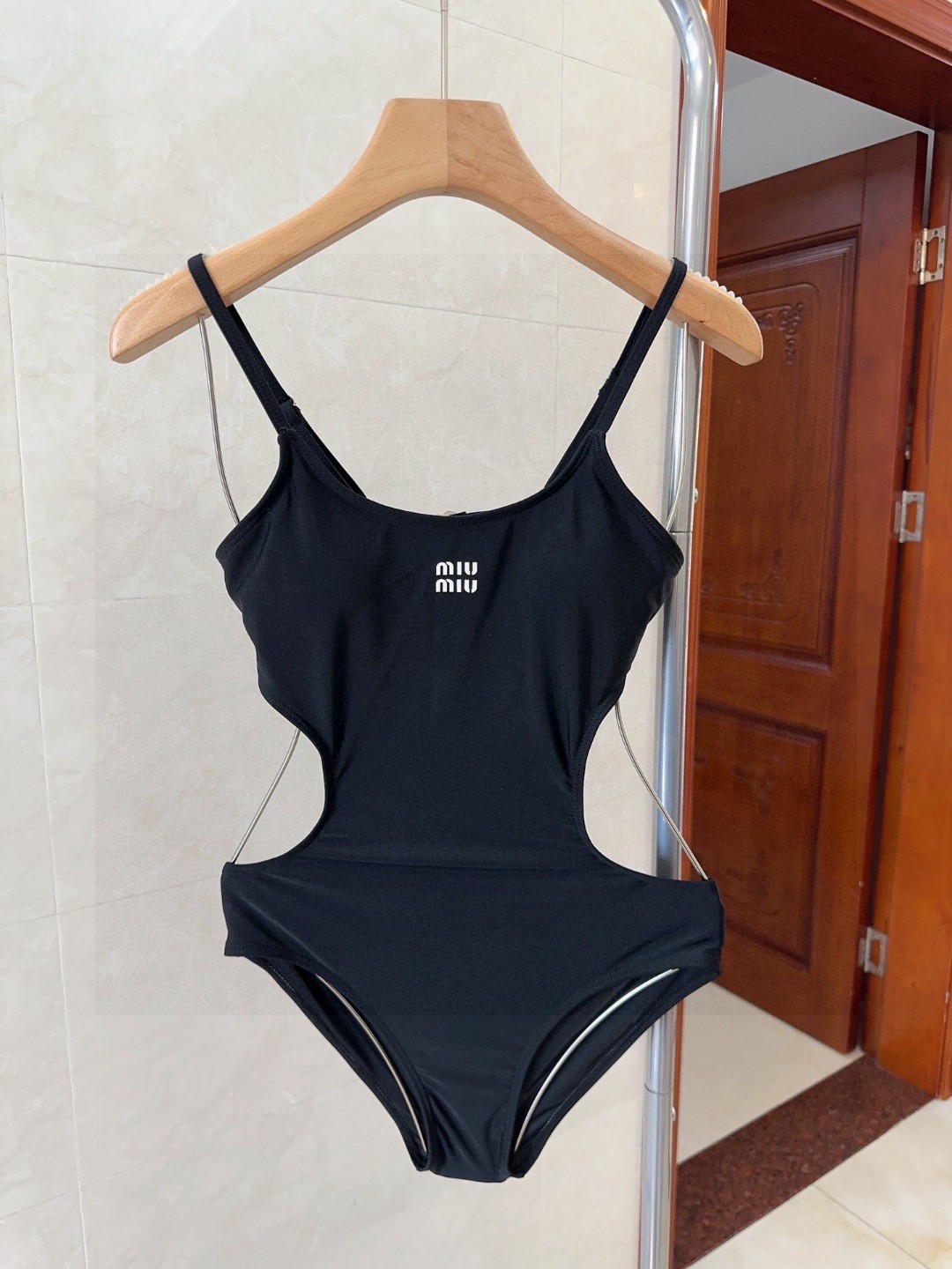 Miumiu One Piece Swimsuit Retro Swimwear