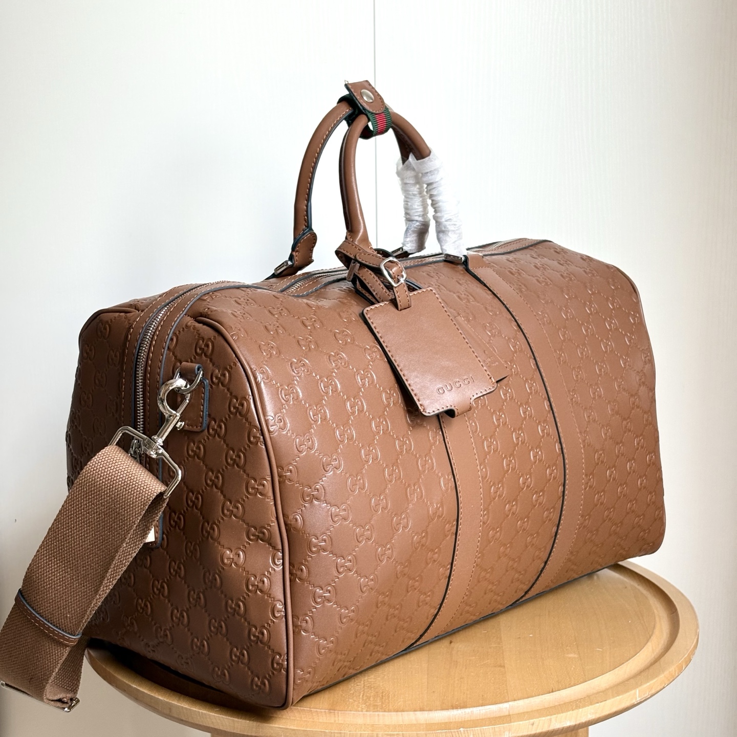 Gucci Embossing Luggage Bag