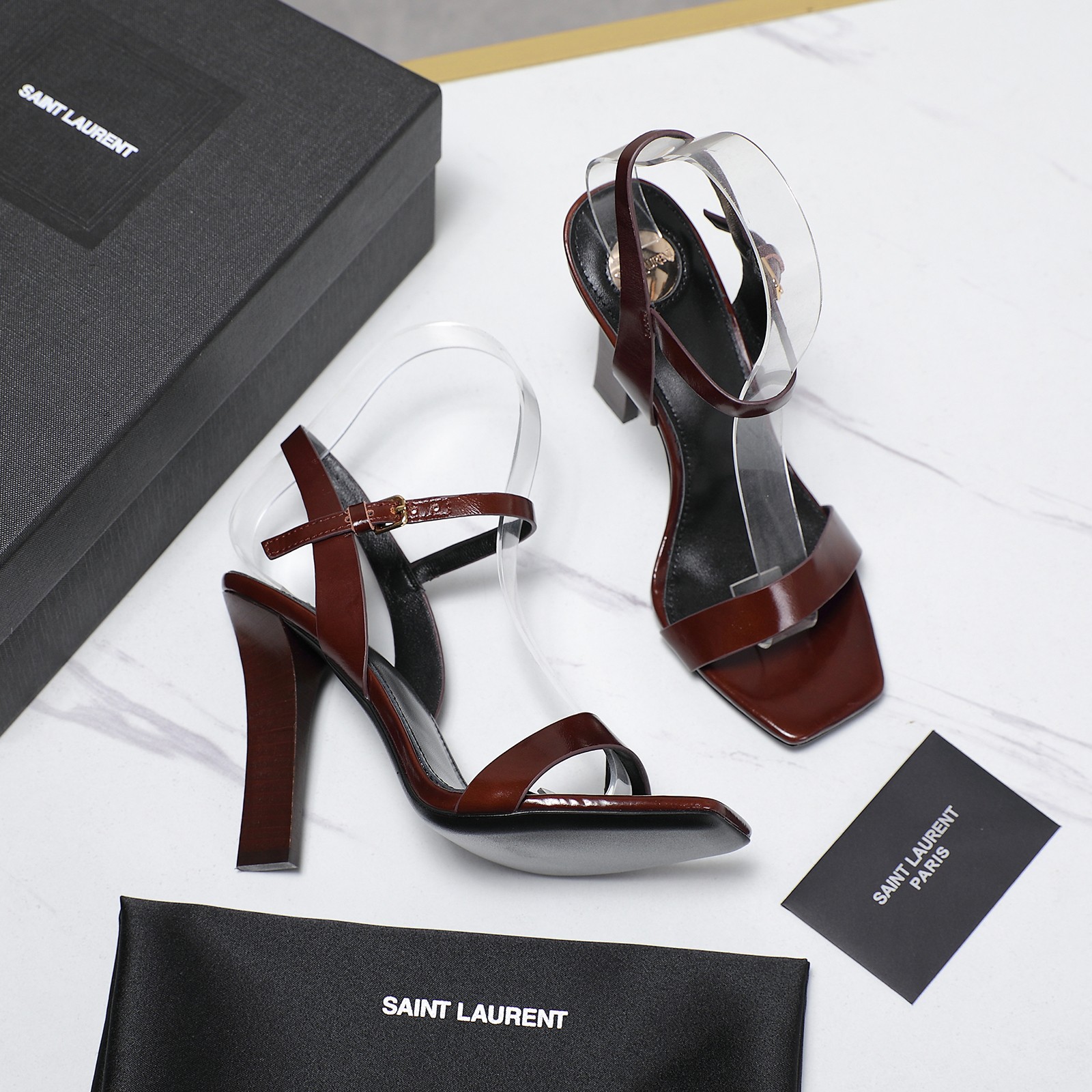 YSL Single-strap high-heeled sandals