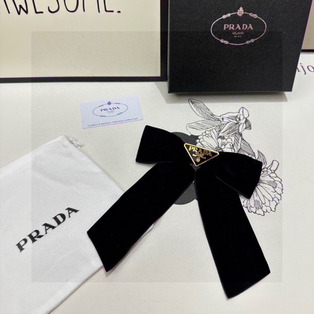 Prada hair Barrettes/ hair clip/ hairpin