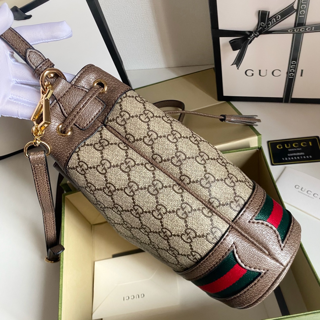 GG Drawstring Bucket Bag