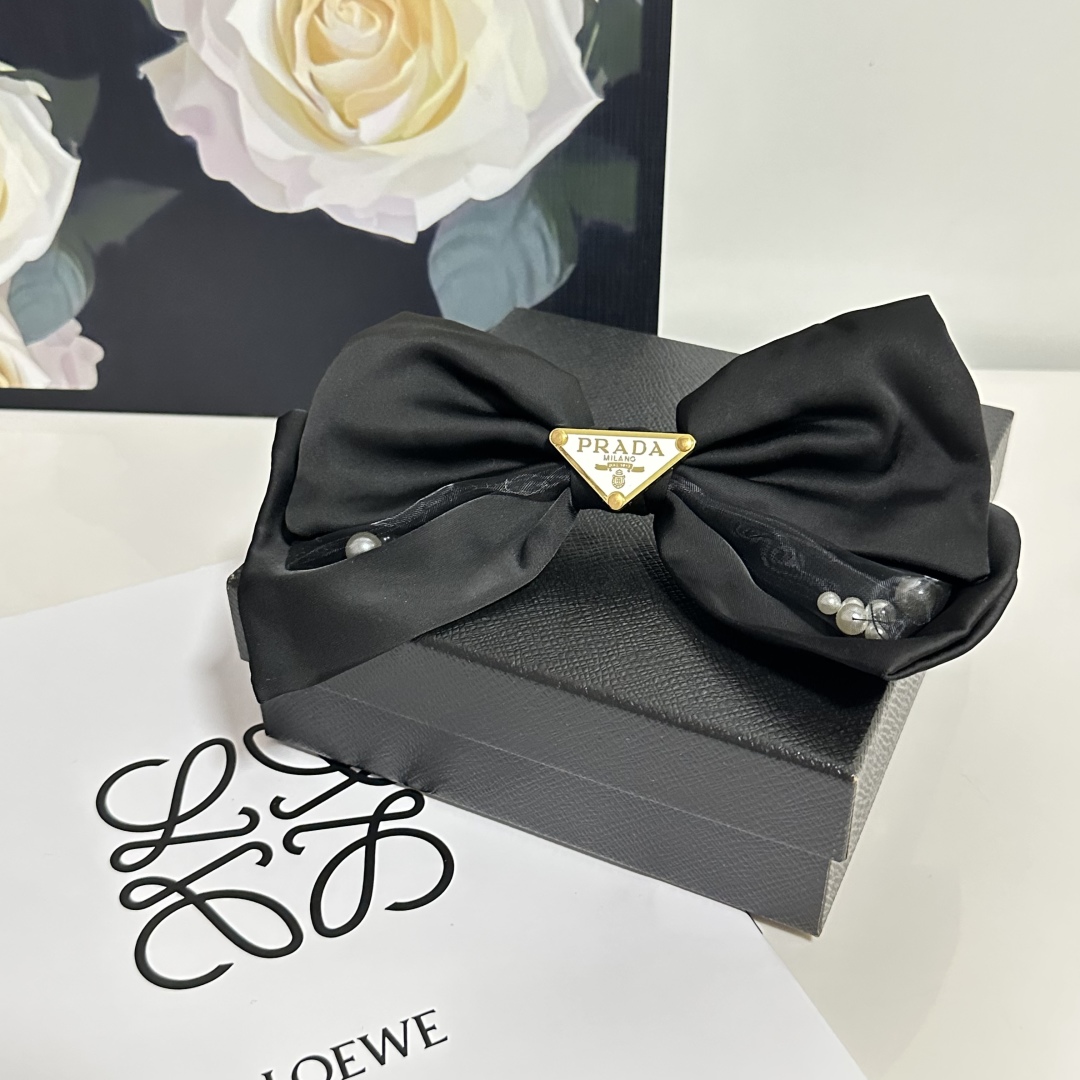 Prada hair Barrettes/ hair clip/ hairpin