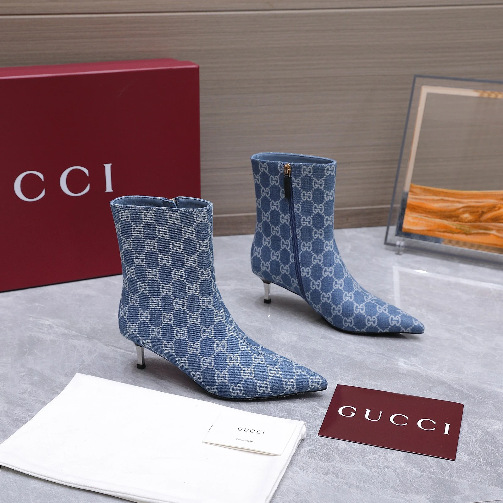 Gucci 2026 AW Horsebit Steel Plated Iron Heel Short Boots