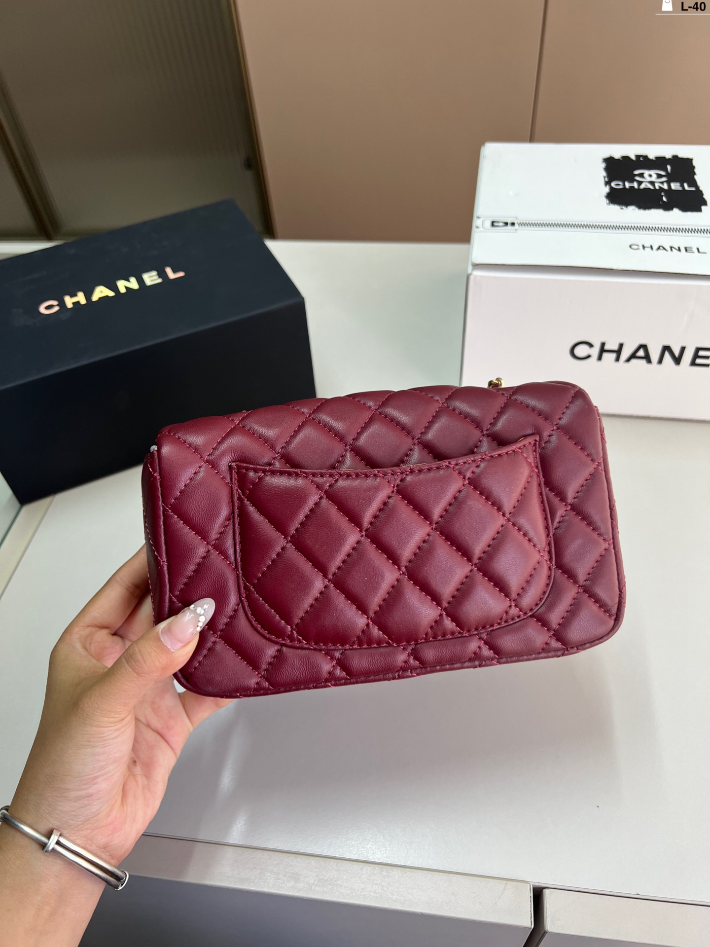 Chanel Classic Flap Bag with Gold Ball
