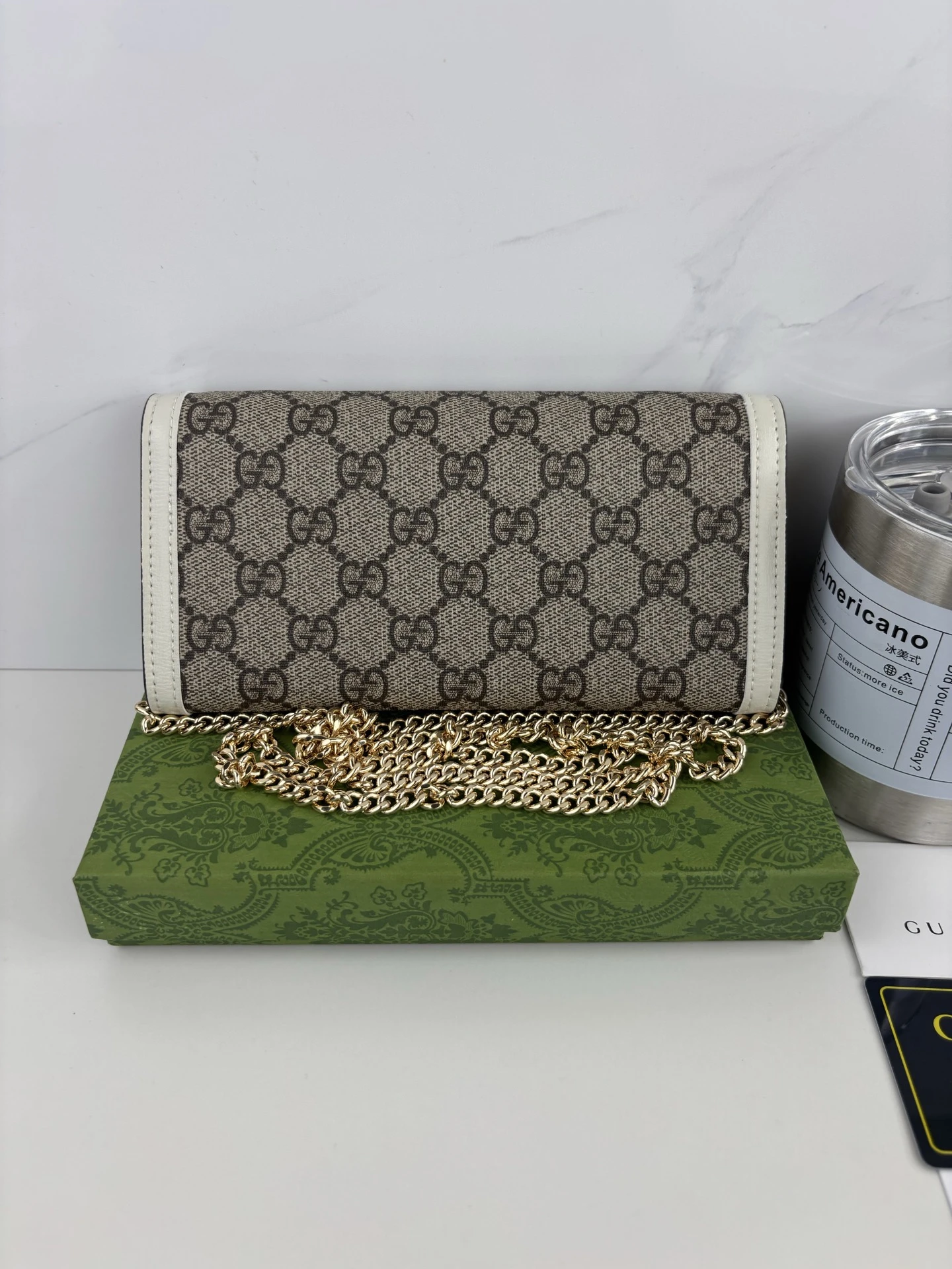 GG Supreme Wallet-style Crossbody Bag