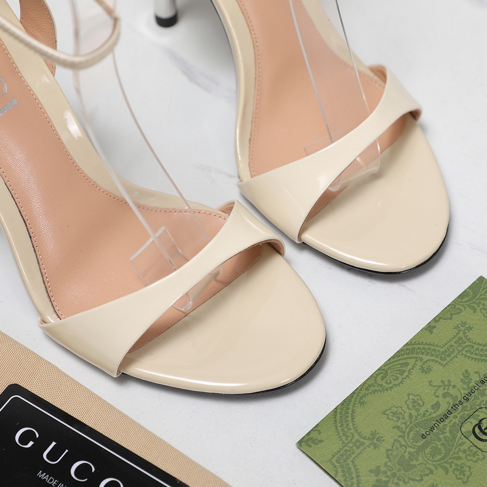 Gucci Open-backed high-heeled sandals