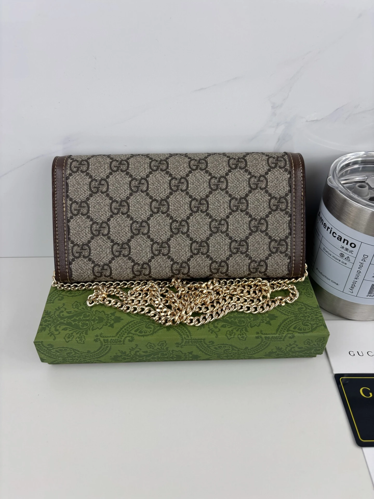 GG Supreme Wallet-style Crossbody Bag